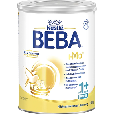 德国直邮 Nestle BEBA Junior雀巢铂金版婴幼儿牛奶粉1+2+段800g
