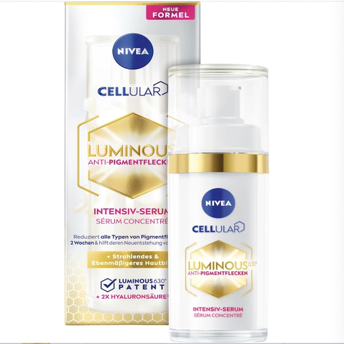 德国直邮NIVEA Luminous 630焕白精华 提亮肤色 改善暗沉减少斑痕