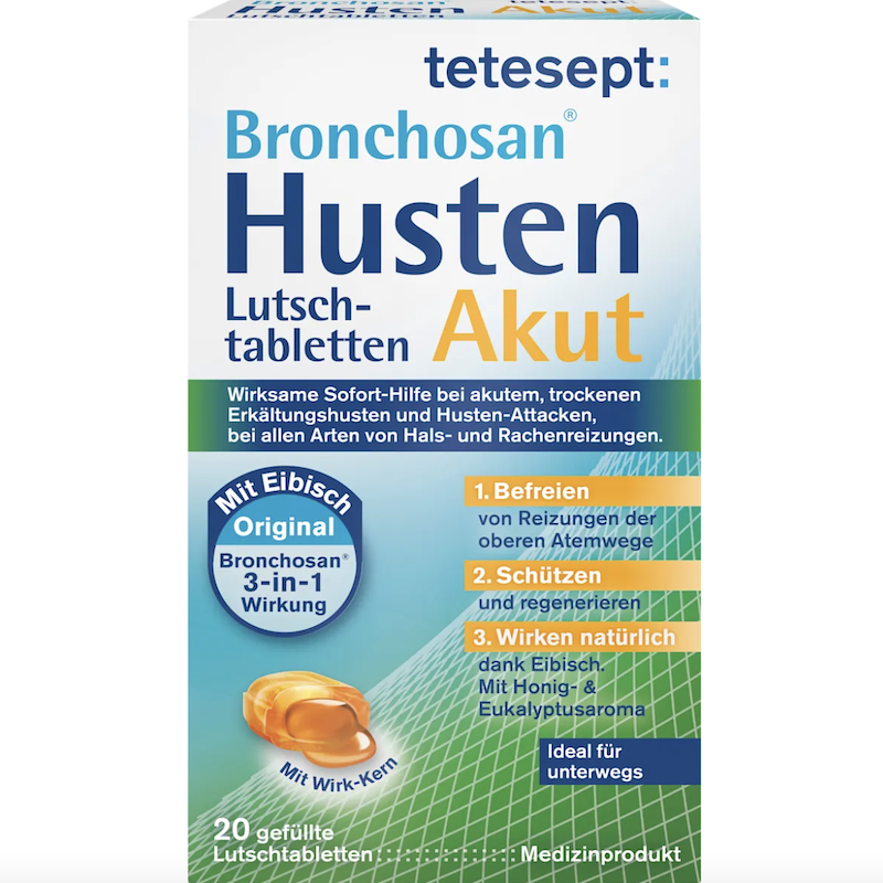 德国直邮 tetesept蜂蜜润喉糖 舒缓喉咙 20粒