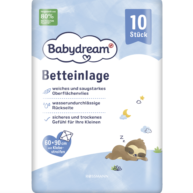 德国超市直邮 Babydream一次性婴儿隔尿垫 宝宝床褥垫 防水舒适