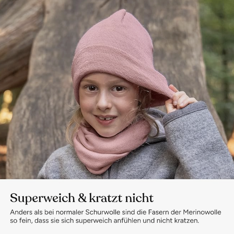德国直邮 Ehrenkind美利奴初剪羊毛婴幼儿童宝宝针织帽 德国制造