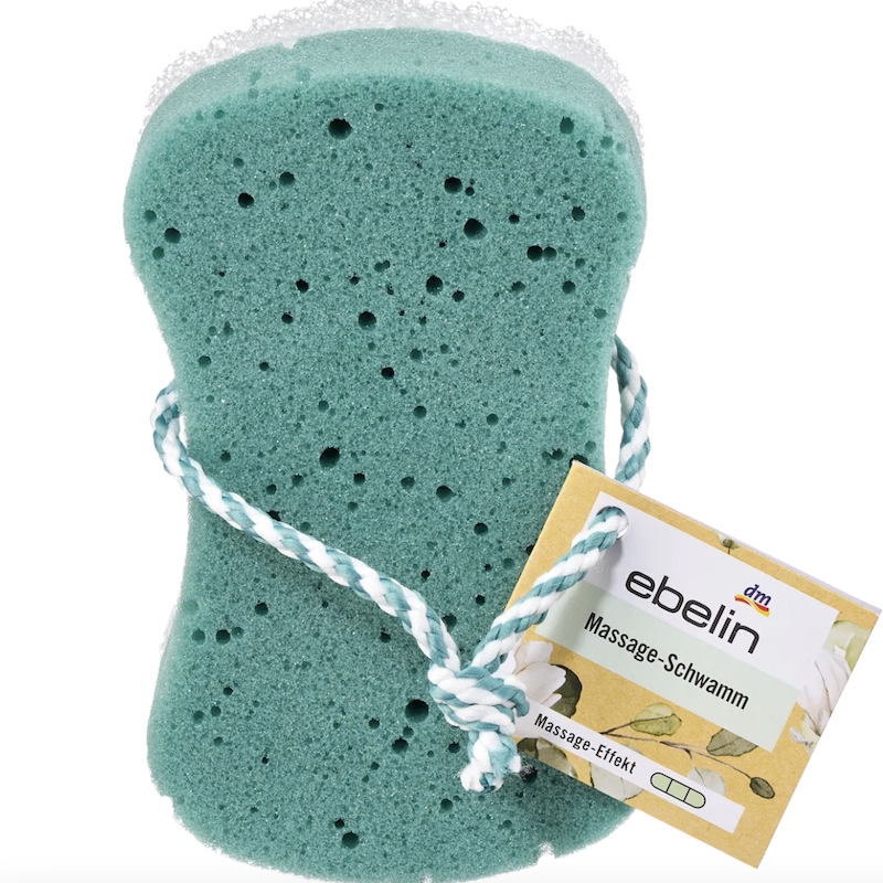 德国直邮 ebelin成人沐浴棉 搓澡海绵 温和清洁 泡沫细腻 去角质