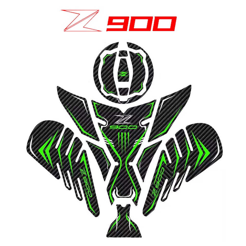 适用川崎z900改装油箱贴车身贴钥匙孔防刮贴鱼骨贴侧贴防水防滑贴