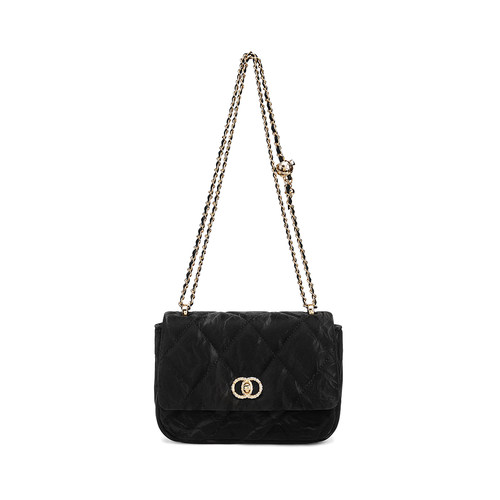 CORALDAISY/卡洛黛茜轻奢小香风菱格链条包女单肩斜挎高级感小包