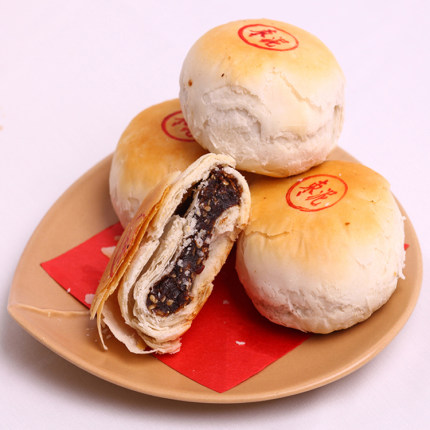 陕西老字号中秋月饼付翔炉馍散装枣泥酥八宝酥60g*14粒包邮840g
