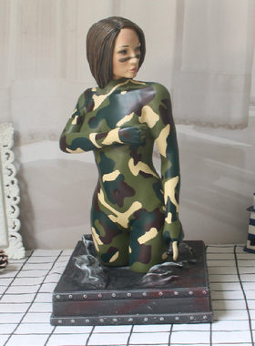 美式风手工彩绘酒柜艺术装饰品