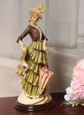 欧式出口乡村纯手工少女摆件客厅