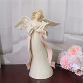 外贸尾货出口西班牙雅致陶瓷创意客厅家居天使摆件生日礼品收藏品