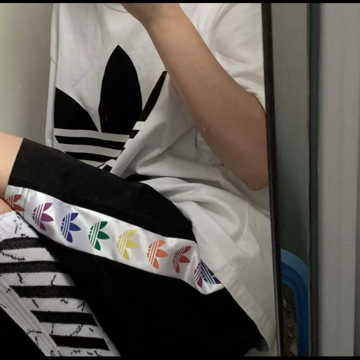 Adidas三叶草专柜正品男子串标短裤五分裤FQ6588 DX4230 DX4231