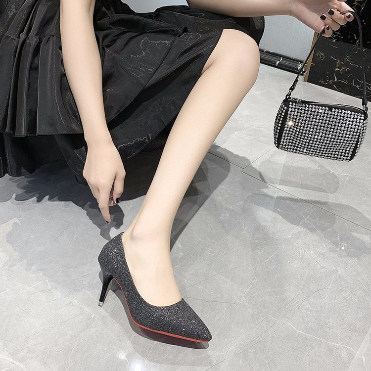 [小二推荐]软底真皮不累脚高跟鞋