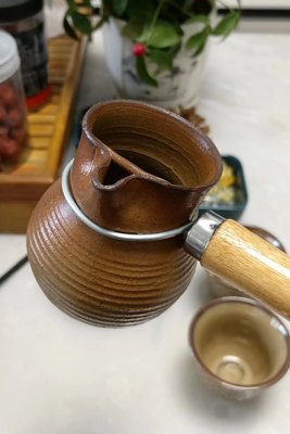 网红罐罐茶煮茶电炉有开关可烤枣配手工无釉陶罐有过滤带杯子整套