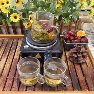甘肃罐罐茶套装围炉煮茶500瓦调温茶炉耐高温玻璃茶罐杯烤枣整套