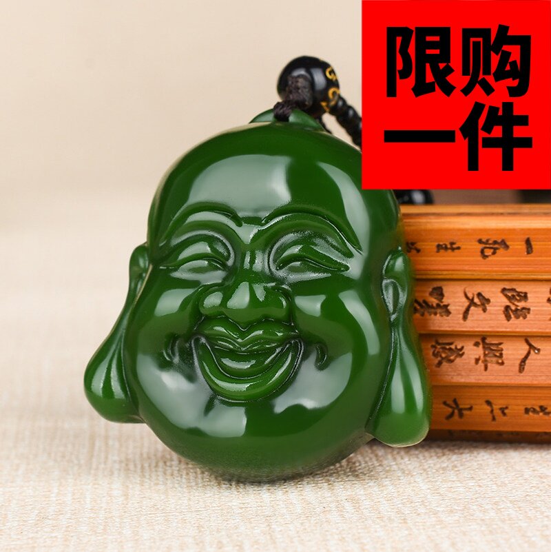 挂件佛公吊坠新疆和田玉