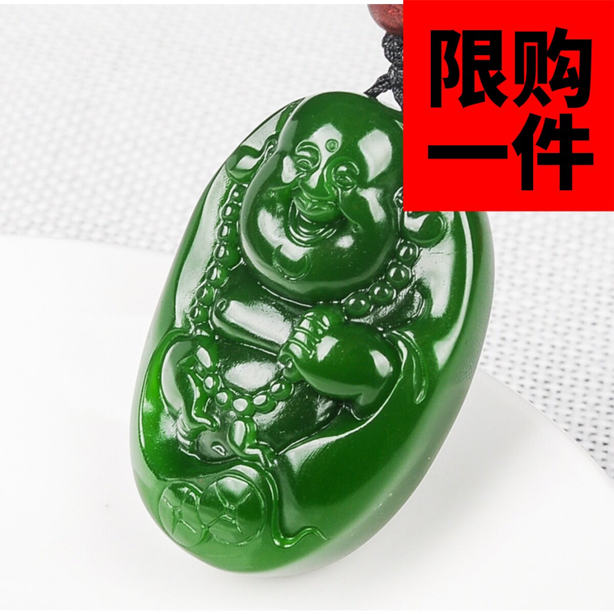 和田玉佛吊坠羊脂白玉金钱佛挂件