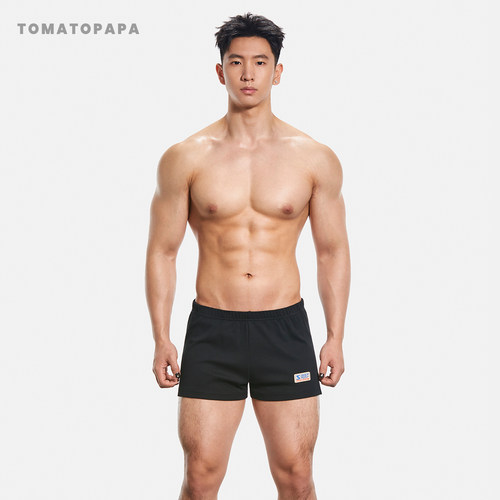 TOMATOPAPA运动风修身直筒短裤男开叉健身裤中低腰训练跑步三分裤