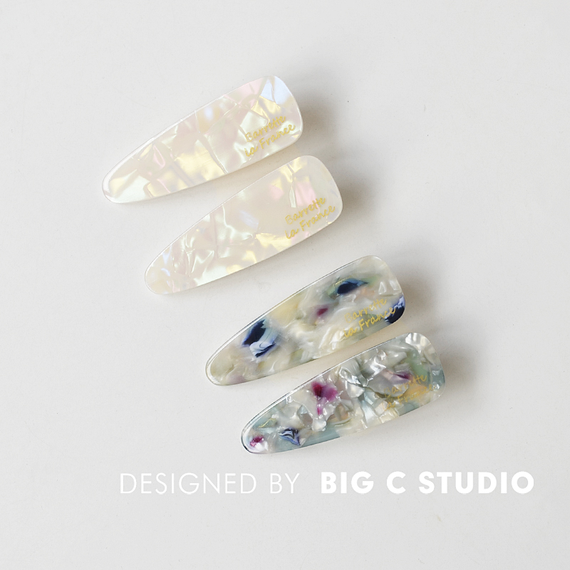 发夹气质侧边夹水滴形边夹