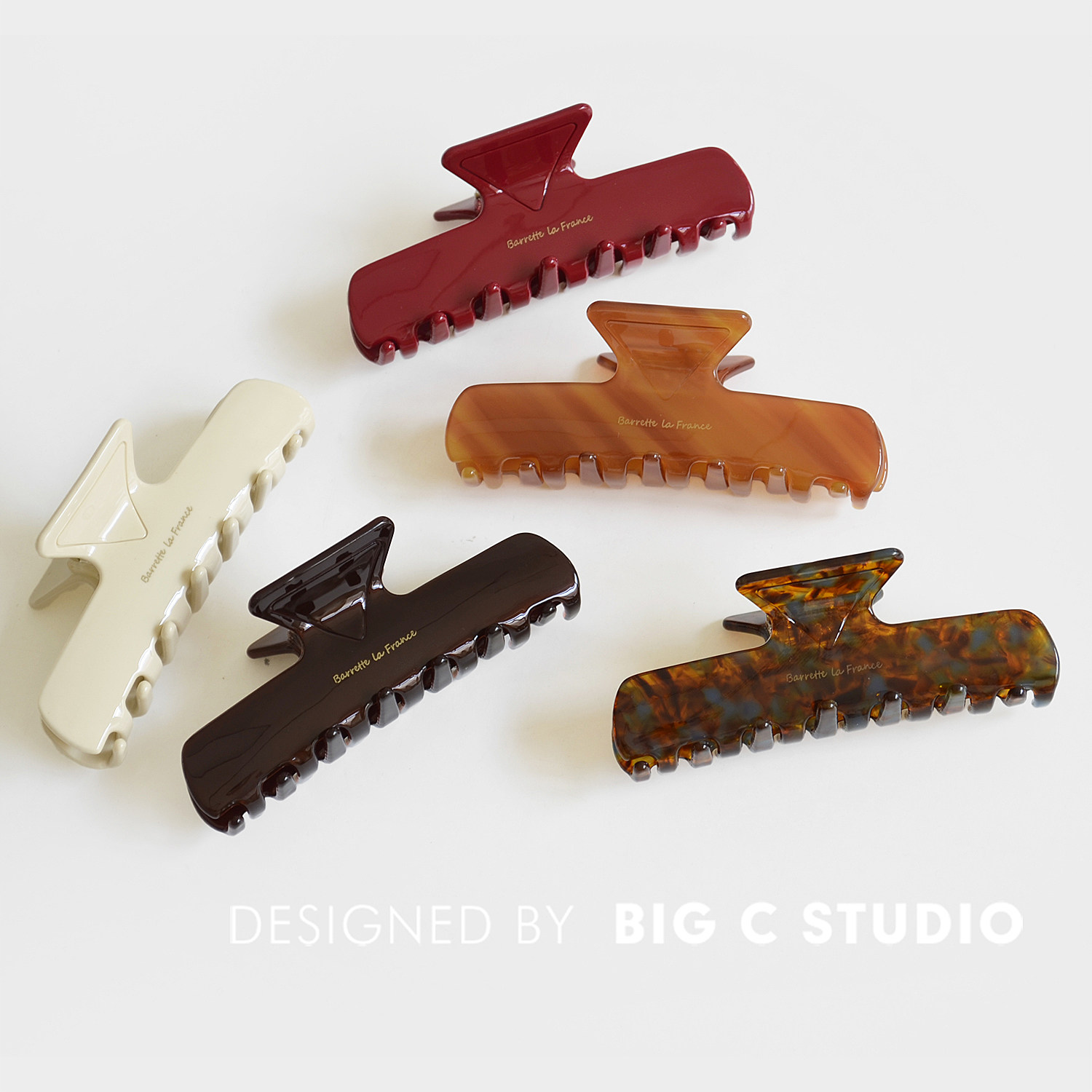 韩国高级感醋酸半扎发抓夹