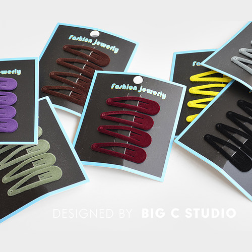 韩系复古甜美植绒发夹BB夹