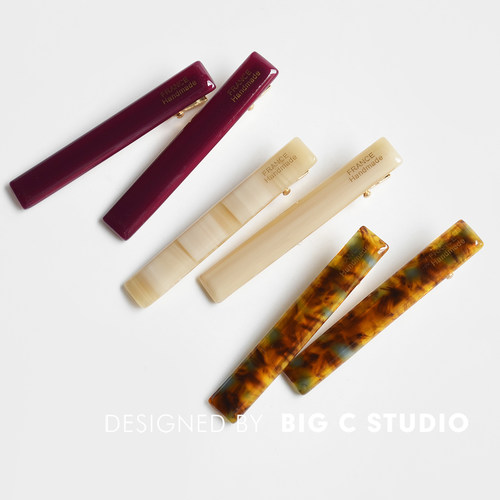 韩国金标醋酸发夹一字夹