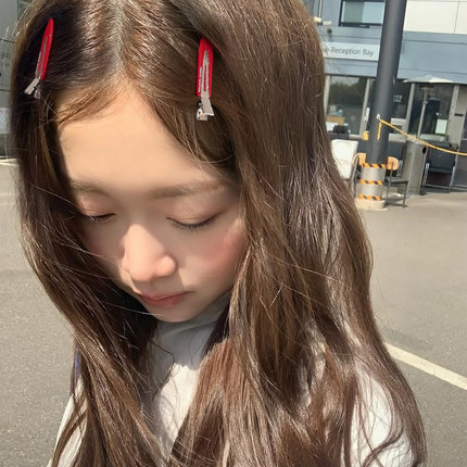 韩国新款窄版醋酸无痕发夹可爱少女基础百搭化妆夹刘海碎发侧边夹