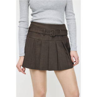 日单莫西纯原2026春新品 高腰百褶裙短裙半裙 复古学院风经典