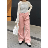 百搭宽松高腰直筒牛仔裤 日单C1M@RR0N纯原2024秋新款 复古经典