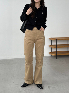 日单CAPR**X LE**GE纯原2025新品休闲百搭直筒微喇灯芯绒休闲裤