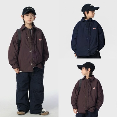 日系男童夹棉外套2025秋冬