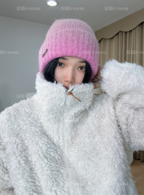 派姐inKorea北面普标26保暖柔软渐变色针织毛线帽冷帽男女NE3BS84