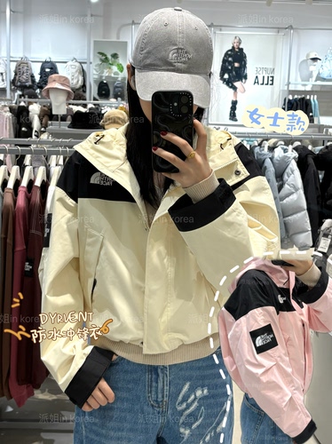 限时折扣！派姐inKorea北面白标26 dryvent防水冲锋衣女NJ2HS31