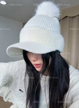 派姐 in Korea 北面普标26保暖防寒针织鸭舌帽男女NE3CS56