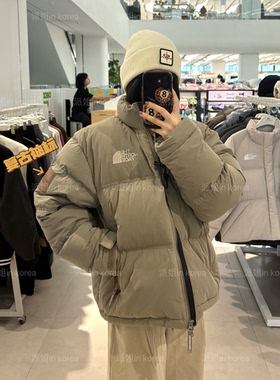 反季7折！派姐in Korea北面白标25保暖80鸭绒皮袖标羽绒服NJ1DR55