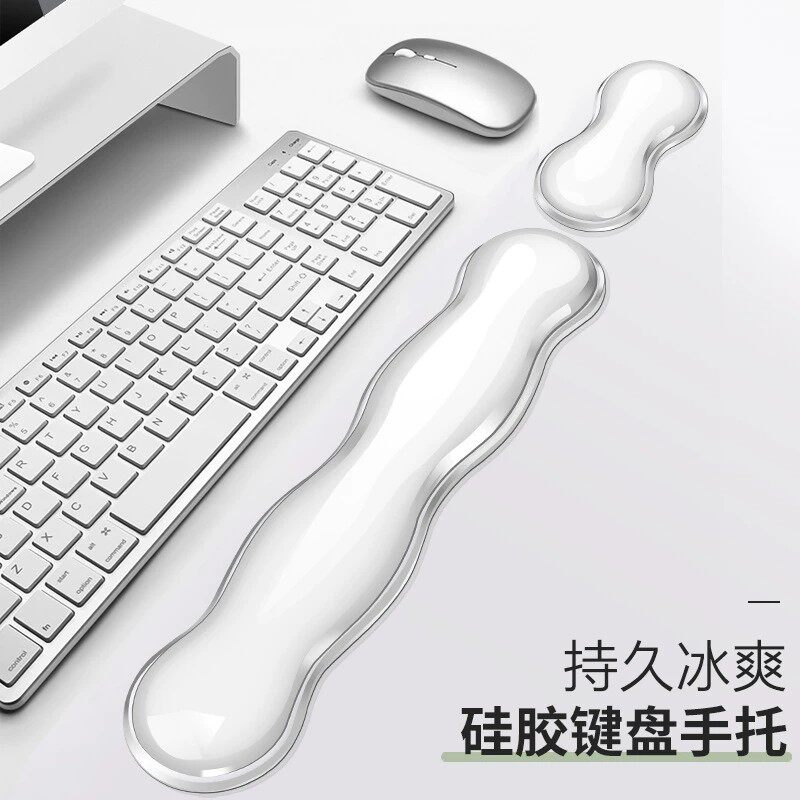FTTOT凉感透明硅胶护腕鼠标垫