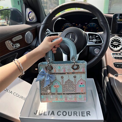 JULIACOURIER刺绣戴妃包折扣