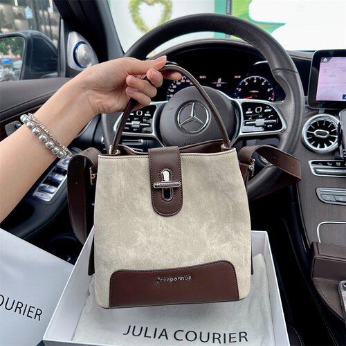 JULIA COURIER拼色水桶包折扣
