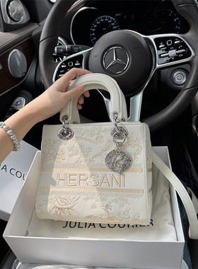 JULIA COURIER小众高级感绣花戴妃包包女2025新款百搭国风小方包