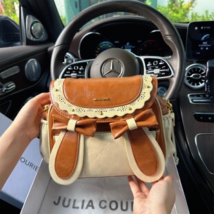 JULIA COURIER女包软萌兔耳小方包包女2026新款潮质感单肩斜挎包