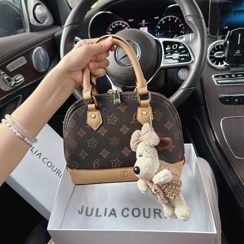 JULIA COURIER女包复古印花贝壳包包女2026新款潮单肩斜挎手提包