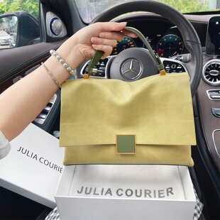 JULIA COURIER女包简约通勤托特包包女2026新款大容量单肩斜挎包