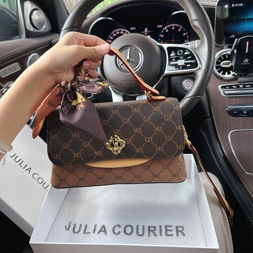JULIACOURIER女轻奢菱格小方包女2026秋冬新款复古单肩斜挎手提包