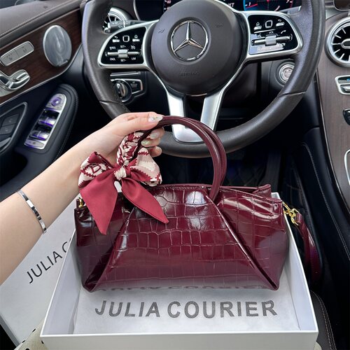 JULIA COURIER女包轻奢鳄鱼纹托特包包女202新款单肩斜挎手提通勤