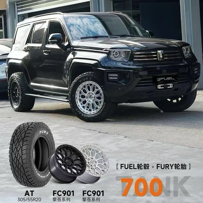 美国FUEL FC901轮毂坦克400/700霸王龙普拉多烈马猛士方程豹改装