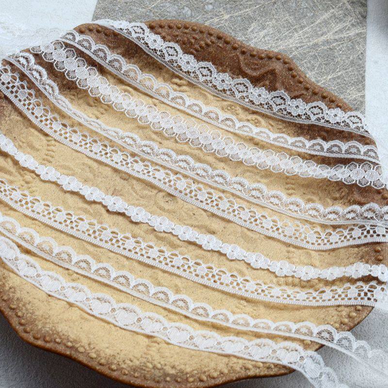 外单白色韩版蕾丝花边diy服装Lolita娃衣裙摆装饰辅料布艺品窗帘