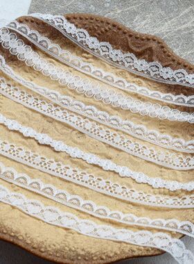 外单白色韩版蕾丝花边diy服装Lolita娃衣裙摆装饰辅料布艺品窗帘