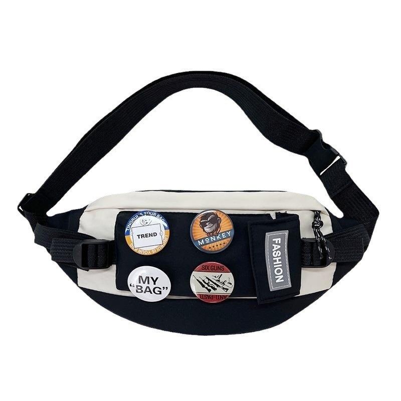 ins潮牌胸包男生日系防水学生手机斜挎包男款休闲户外运动腰包女,箱包皮具/热销女包/男包,胸包,淘宝优惠券,粉丝福利购,淘宝优惠卷