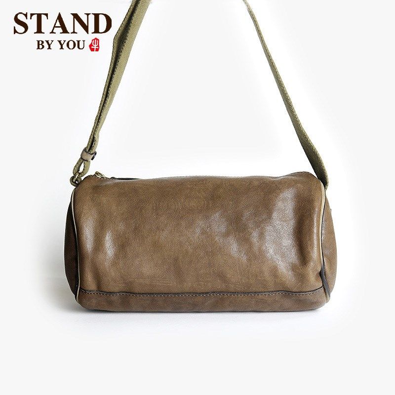 头层牛皮男士单肩斜挎包青年收纳包户外软皮复古男包圆桶包1,箱包皮具/热销女包/男包,男士包袋,淘宝优惠券,粉丝福利购,淘宝优惠卷