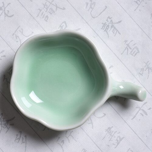 4寸小砚台墨碟陶瓷多功能文房四宝笔搁墨汁墨池水碟初学调色