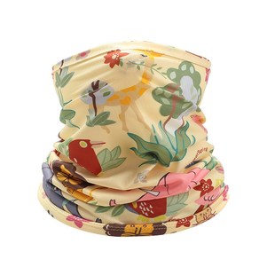 夏季冰丝儿童头巾户外运动骑行印花遮阳防晒儿童护脸面巾