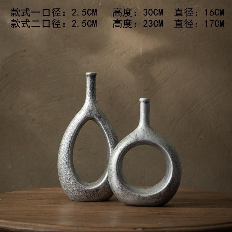 简约高级感复古花插陶瓷欧式轻奢花瓶家居办公桌博古架装饰品摆件,特色手工艺,其他特色工艺品,淘宝优惠券,粉丝福利购,淘宝优惠卷