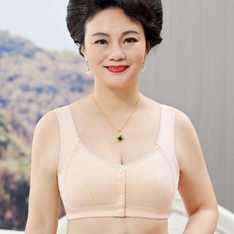 大码妈妈内衣 薄款中老年无钢圈文胸背心式 前开扣老人胸罩棉四季,女士内衣/男士内衣/家居服,文胸,淘宝优惠券,粉丝福利购,淘宝优惠卷